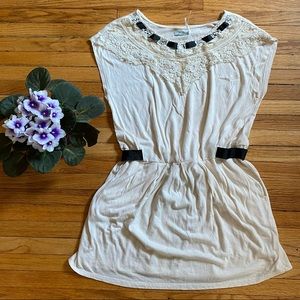 Urban Outfitters White Blouse with Black Accents
